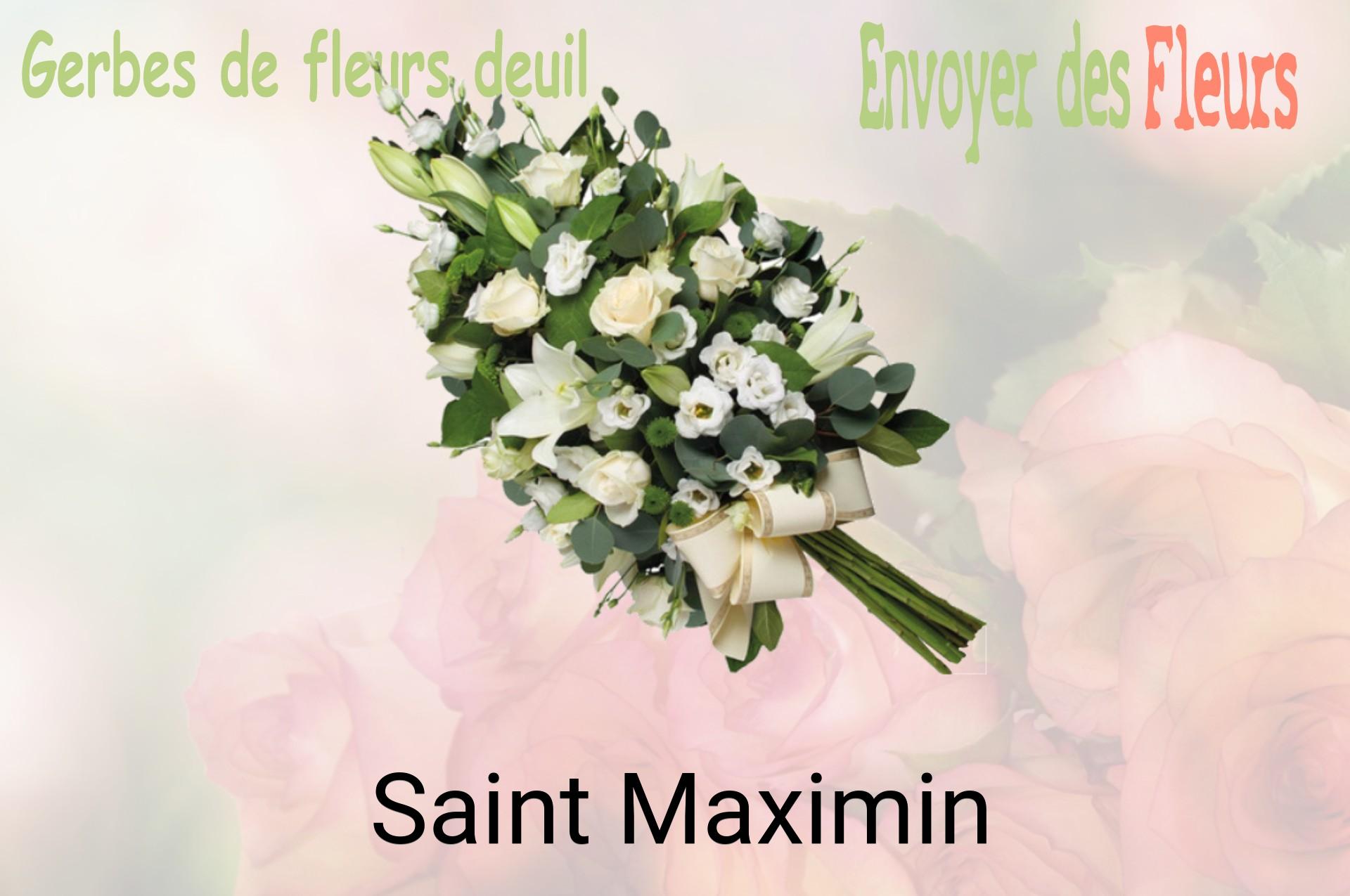 Gerbe de fleurs de deuil livrée à Saint-Maximin